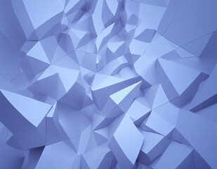 3d rendering of a multi-element abstract blue background