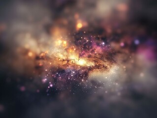 Galactic Core Majesty: A Cosmic Dance of Light & Darkness