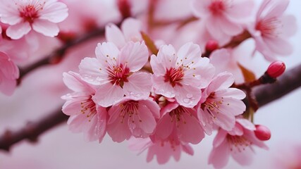 Beautiful cherry blossom, Cherry blossom closeup, Closeup of beautiful cherry blossom