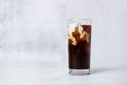 Iced coffee with milk