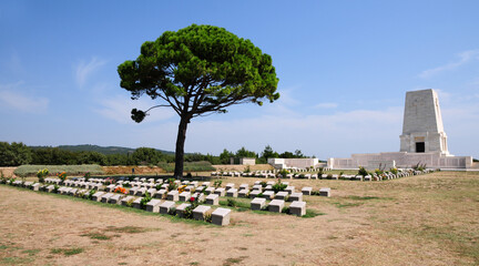 Gallipoli Peninsula in Canakkale, Turkey.