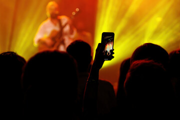 A Captivating Crowd at a Live Music Show