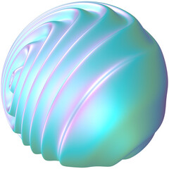 holographic futuristic shapes