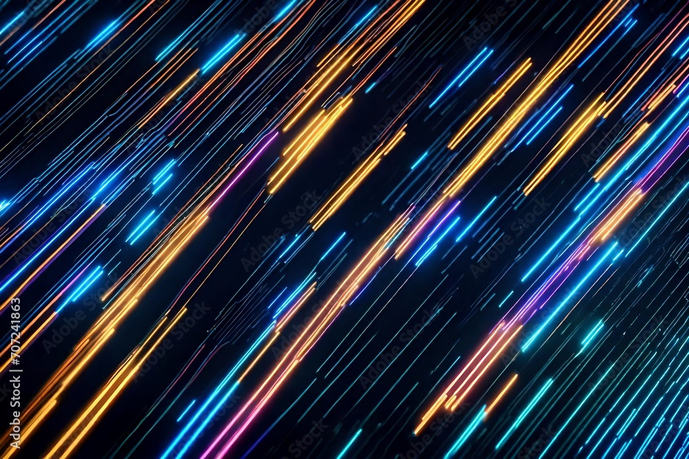 Poster high-speed line abstract technology background featuring a digital fiber hi-tech concept.