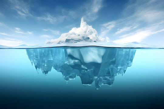 Floating Giants: Iceberg's Message on Climate Change
