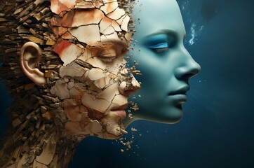 Patient Man and woman. Mind human. Fictional person. Generate Ai