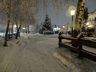 Obraz premium winter in the city