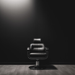 chair in the barbersaloon