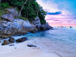 Beautiful landscape on the beach in Thailand