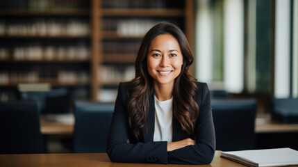 Fototapeta premium Supportive legal ethics advisor offering guidance for professional integrity