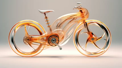 Fotobehang bicycle illustration © faiz