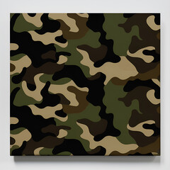 Fototapeta premium camouflage seamless pattern ai generative 