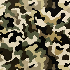 Fototapeta premium military seamless pattern ai generative 