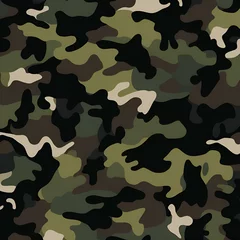 military camouflage seamless pattern ai generative  © Hafiza