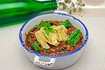 linsengericht meditterane pasta nudeln 