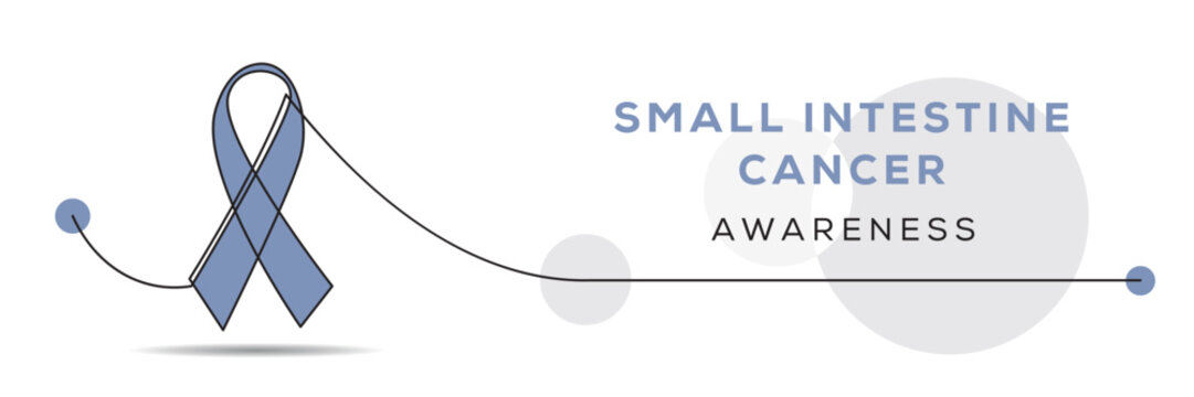 Small Intestine Cancer awareness, banner design.