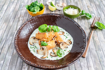 spargel gebacken vegetarisches gericht 