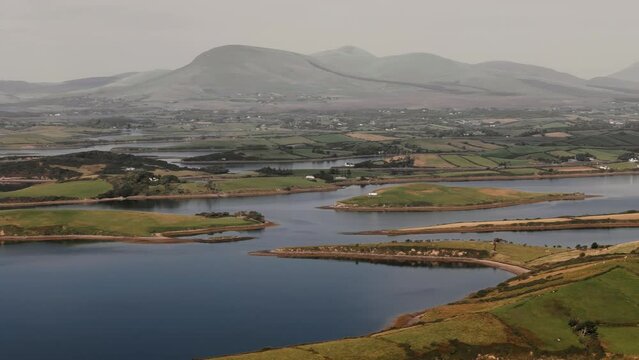 Clew bay Ireland Aerial view