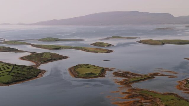Clew bay Ireland Aerial view