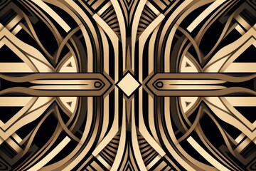 Symmetric beige and black circle background pattern  - obrazy, fototapety, plakaty