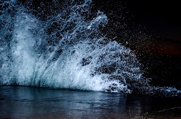 Splashing wave on the Black sea.