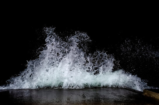 Splashing wave on the Black sea.