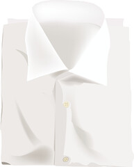 Folded white men's shirt-