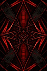 Symmetric crimson square background pattern