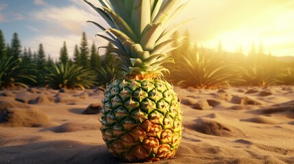 Sunburst Sensation: Pineapple Infusion