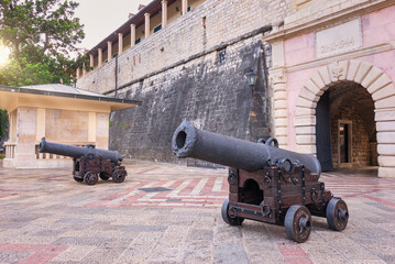 Ancient cannons in Kotor