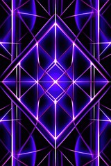 Symmetric purple line background pattern 