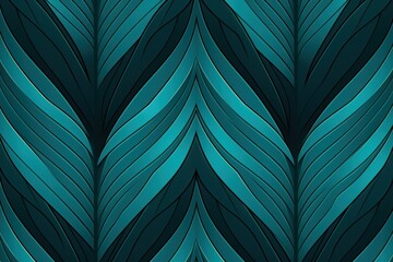 Symmetric turquoise circle background pattern  - obrazy, fototapety, plakaty