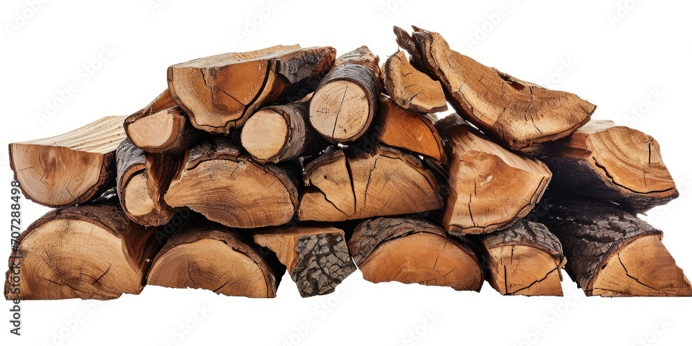 Poster a pile of wood stacked neatly on top of each other. suitable for various uses