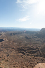 view into a canyon 