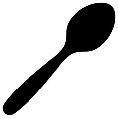 spoon icon, vector illustration, simple design, best used for web, banner or presentation