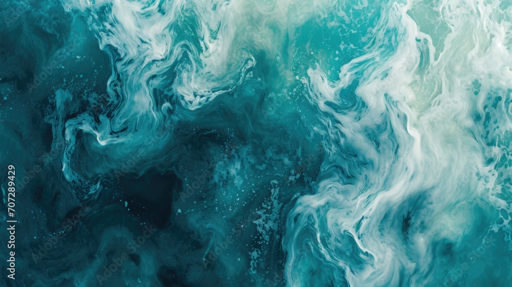 Aufkleber A detailed view of a blue and white substance. This versatile image can be used in various contexts