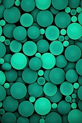 Teal repeated circle pattern 