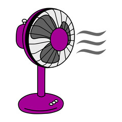 illustration of fan