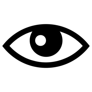 eye icon, vector illustration, simple design, best used for web, banner or presentation