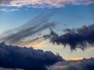 Abendhimmel im Winter