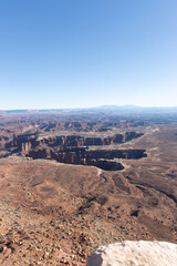 Fototapeta na wymiar view into a canyon 