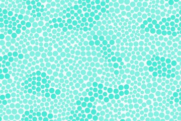 Turquoise repeated soft pastel color vector art circle pattern 