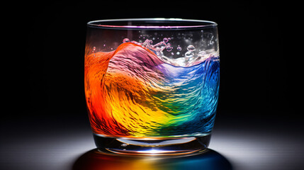 Worlds most refreshing glass of rainbow