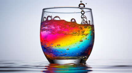 Worlds most refreshing glass of rainbow