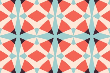 Vermilion repeated soft pastel color vector art line pattern 