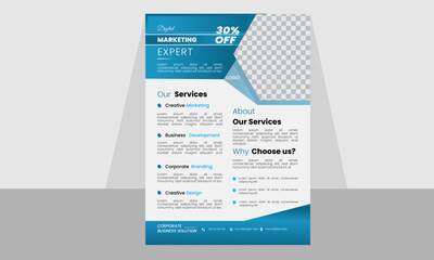 Corporate business flyer template design abstract business flyer, marketing, business proposal, promotion,
 advertise, publication, cover page.