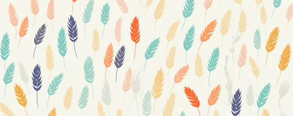 Fotobehang Wheat repeated soft pastel color vector art pointed (single dots) pattern  © GalleryGlider