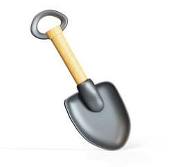 Shovel 3d rendering isometric icon