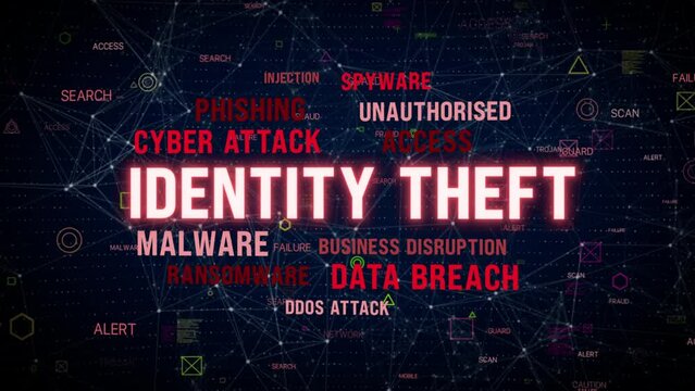 cyber attack identity theft data breach concept