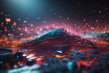 abstract digital tech background